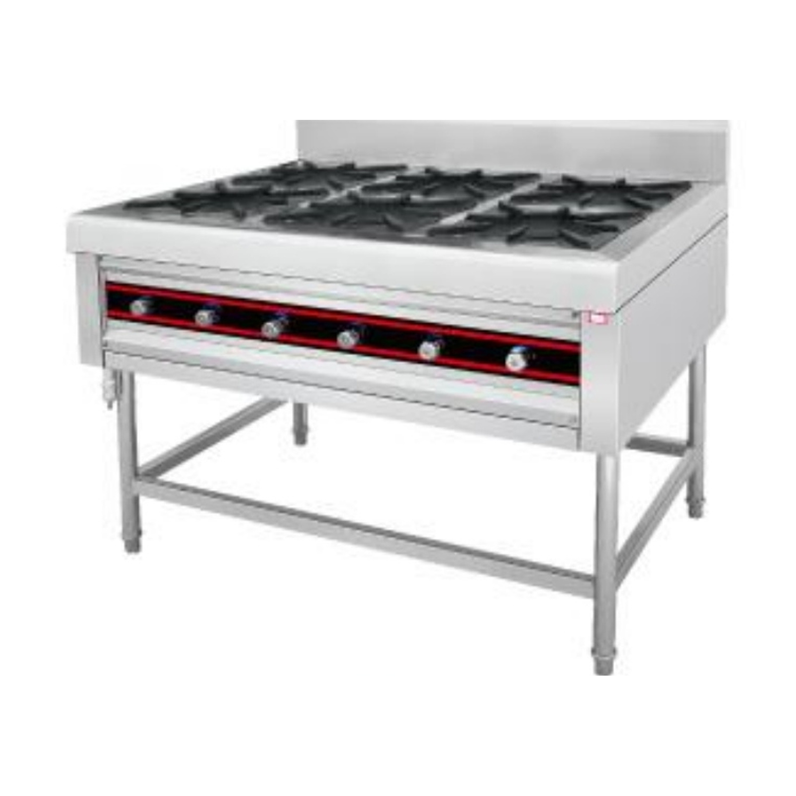 Six-Burner Gas Range with Surround